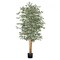 6ft Ficus Tree Artificial Plant with Lifelike Green Leaves and Flexible Branches for Home Decor